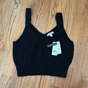 BP Cropped Black Sweater Tank